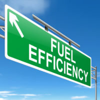 Fuel efficiency sign