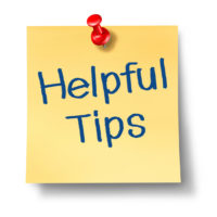 Helpful tips and advice on a yellow office note Helpful tips and advice on a yellow office note
