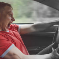 Last second before a car crash concept Last second before a car crash concept