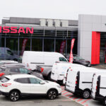 Bordeaux , Aquitaine / France - 10 17 2019 : Nissan car sign dealership store showroom building